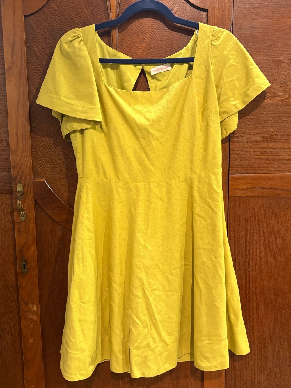 Bright yellow-green dress by Camellia